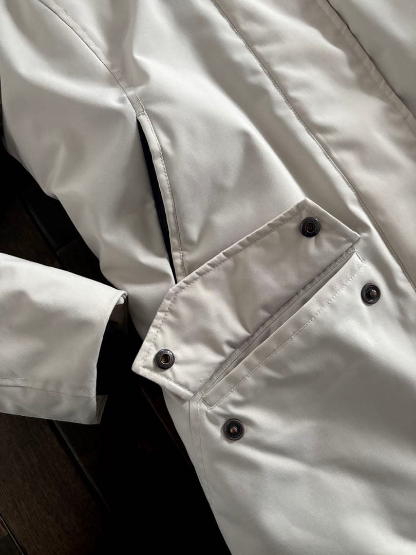 ケープホーン/定価9.7万 ネヴァド ファー付 ダウンJKT アイボリー 42