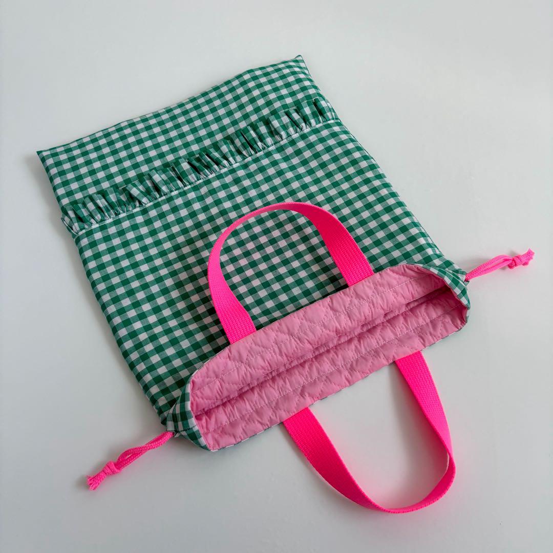 【ブルートレイン】レッスンバッグ　上履き入れ　お着替え袋