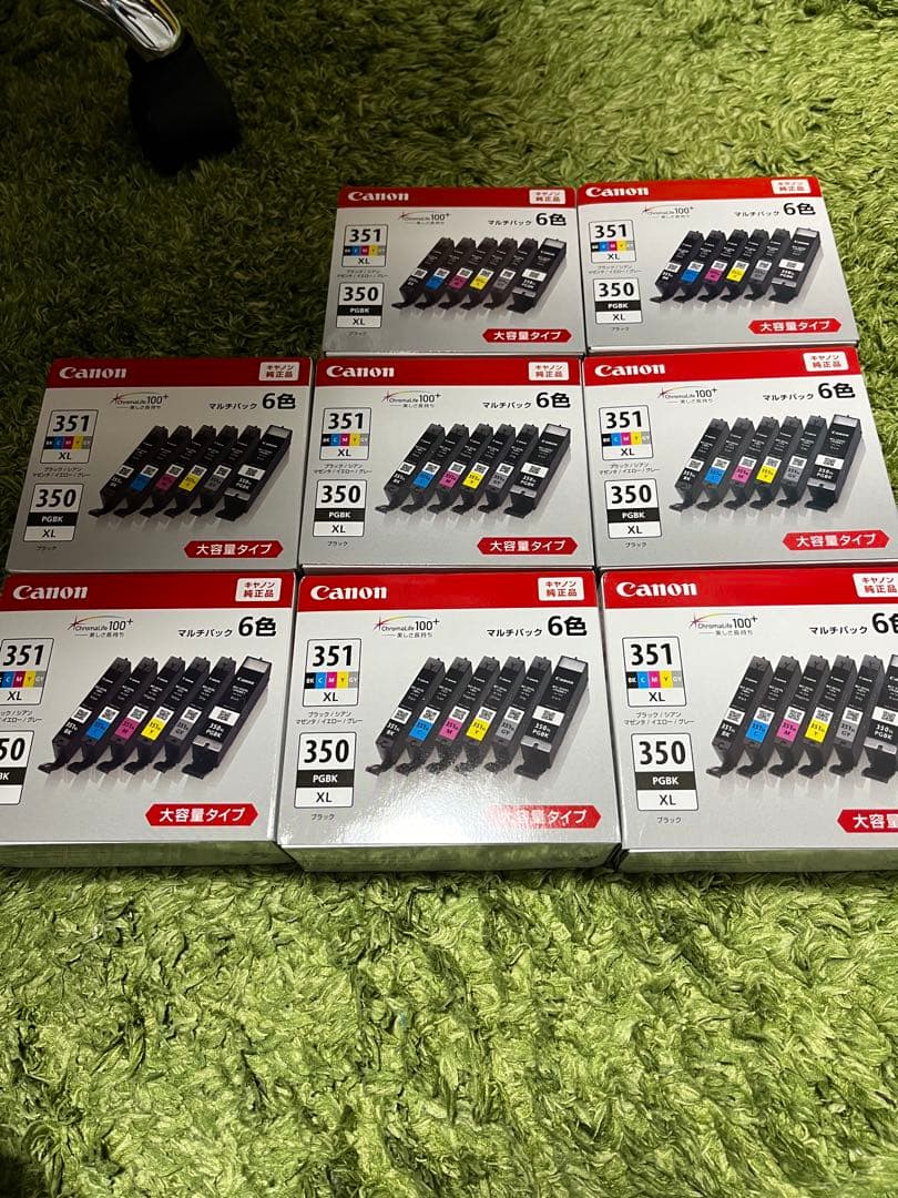 Canon BC-351XL/350XL インクカートリッジ 6色セット 8箱