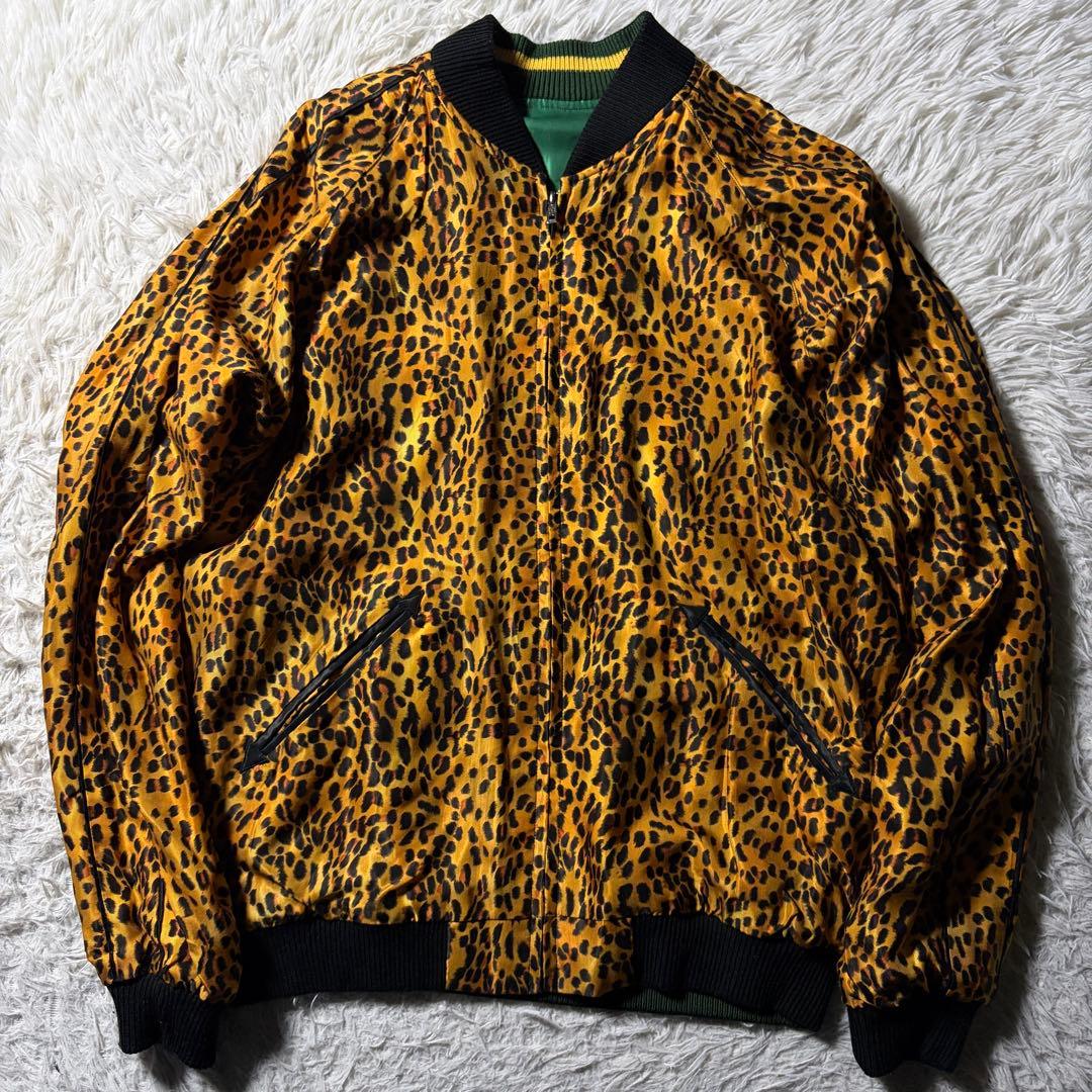 ば*ば様 美品■テーラー東洋　BEAMS別注　スカジャン　リバーシブル　レオパー