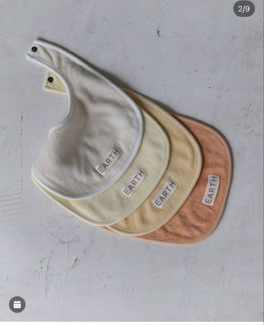 新品　EARTH THE ARCHIVE オーガニックビブ　スタイ