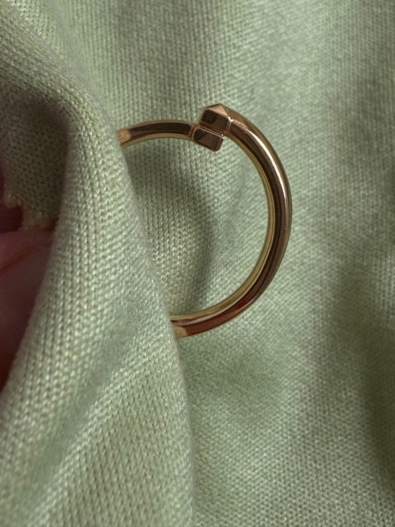 ティファニー T T ワンリング ダイヤモンド ローズゴールド13号