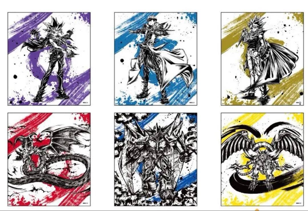 【激レアイベント限定】遊戯王　墨絵　三幻神　色紙　オシリス　ラー　オベリスク