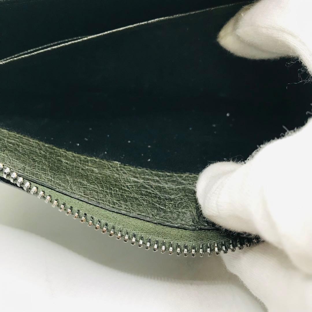 極美品✨BOTTEGA VENETA オーストリッチ イントレチャート 長財布