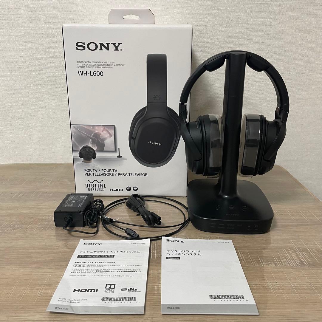 ソニー 7.1ch デジタルサラウンドヘッドホンシステム 密閉型 WH-L600