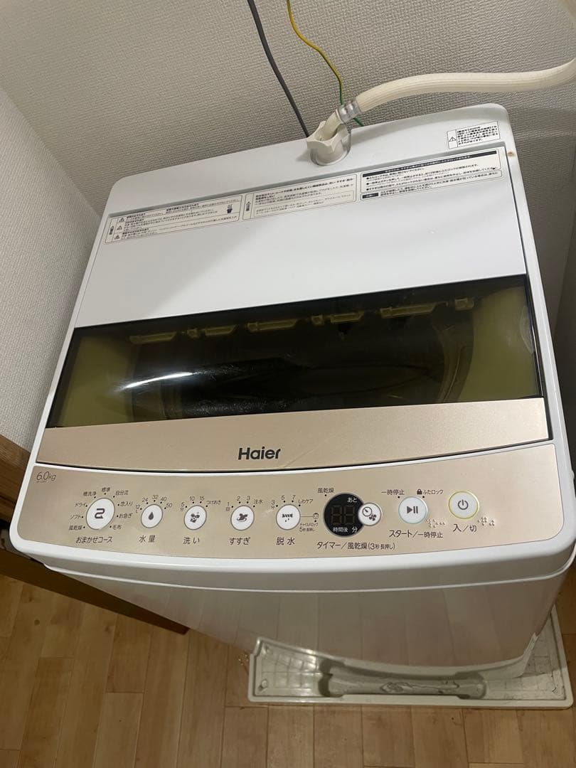 Haier 縦型洗濯機、sharp冷蔵庫セット