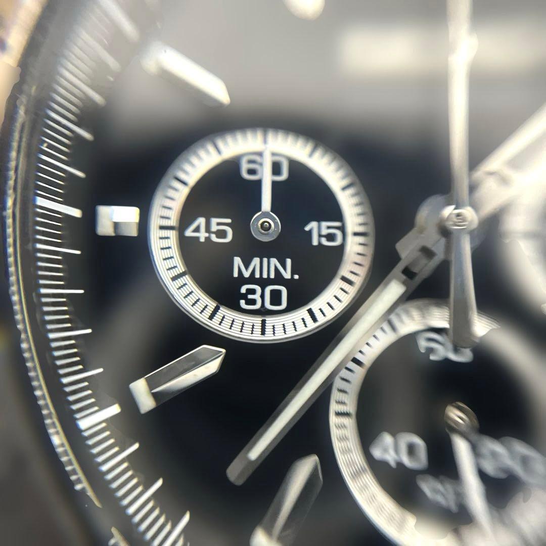 【稼働美品】SEIKO クロノグラフ ブラック 8T63-00d0