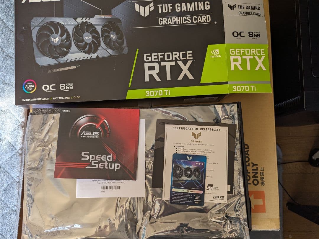 グラフィックボード・グラボ・ビデオカード ASUS TUF Gaming RTX3070TI