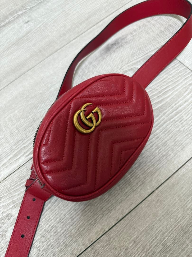 GUCCI グッチ GGマーモント ベルトバッグ ボディバッグ