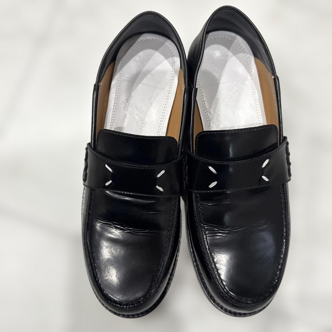 Maison Margiela ブラック ローファー 38 メゾンマルジェラ