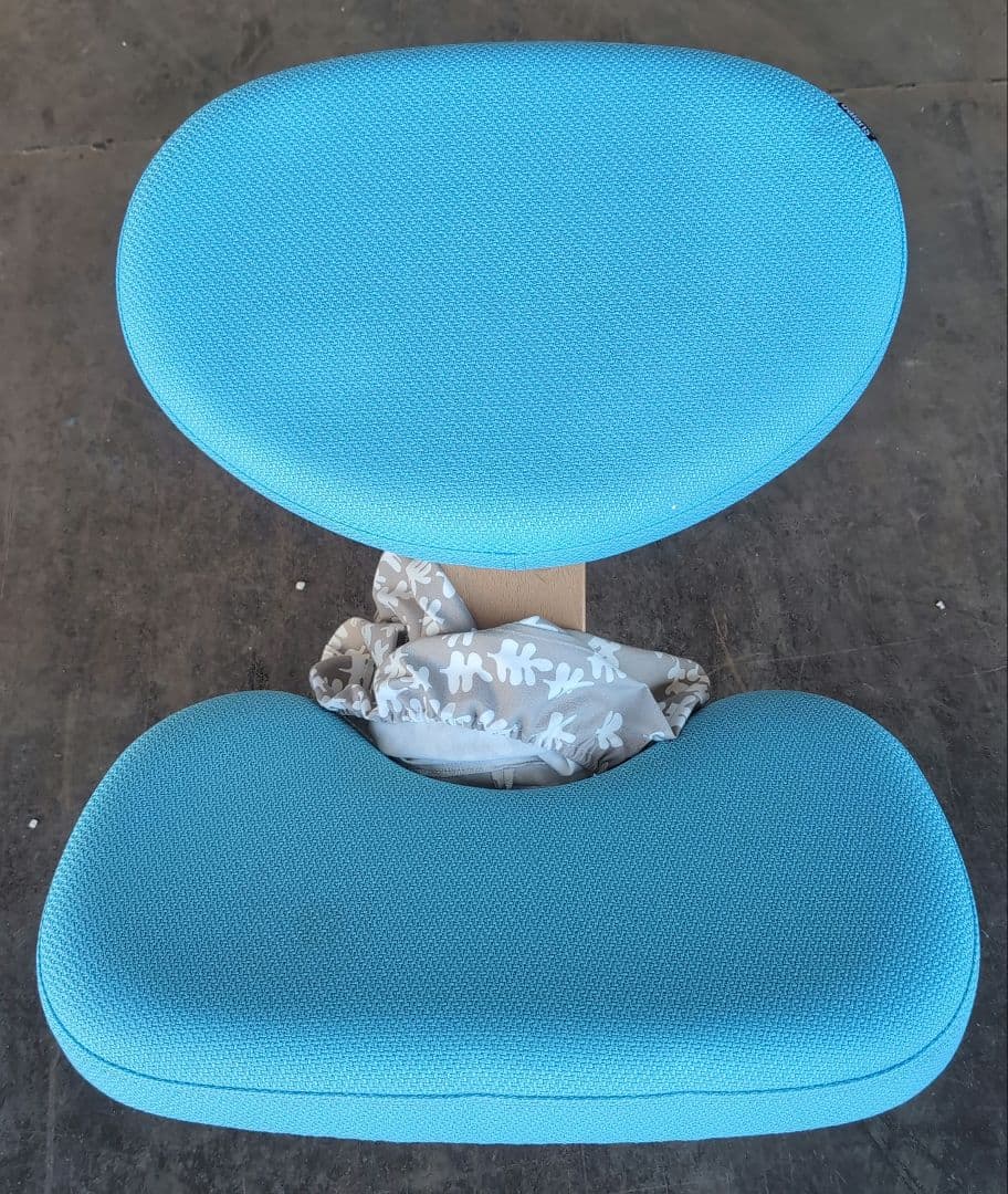 中古美品、バランスイージーミントグリン座面カバー付き