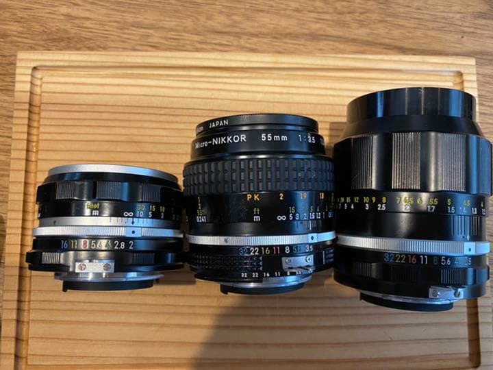 Nikomat FTN + 人気のレンズ3本付き。動作快調