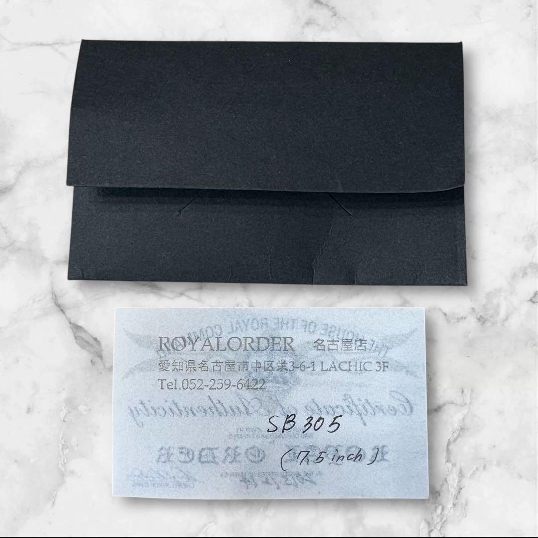 美品　 Order シルバーブレスレット 王冠モチーフ　7.5inc