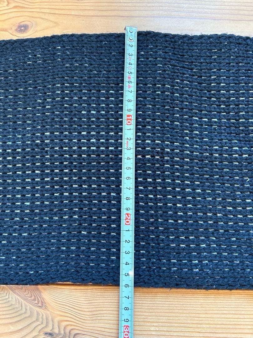 ＭＭ6 ⑥ マフラー　マルタンマルジェラ　ブラック×ホワイト