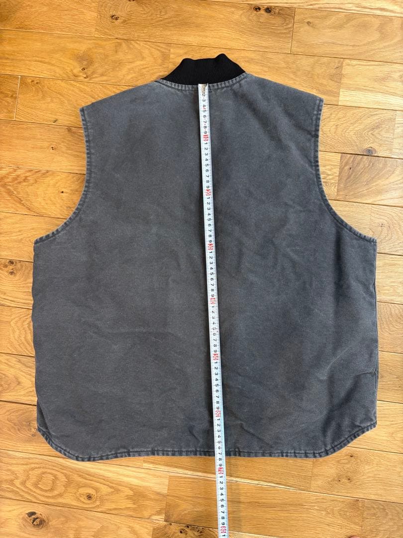 Carhartt グレー ベスト XL グッドフェード