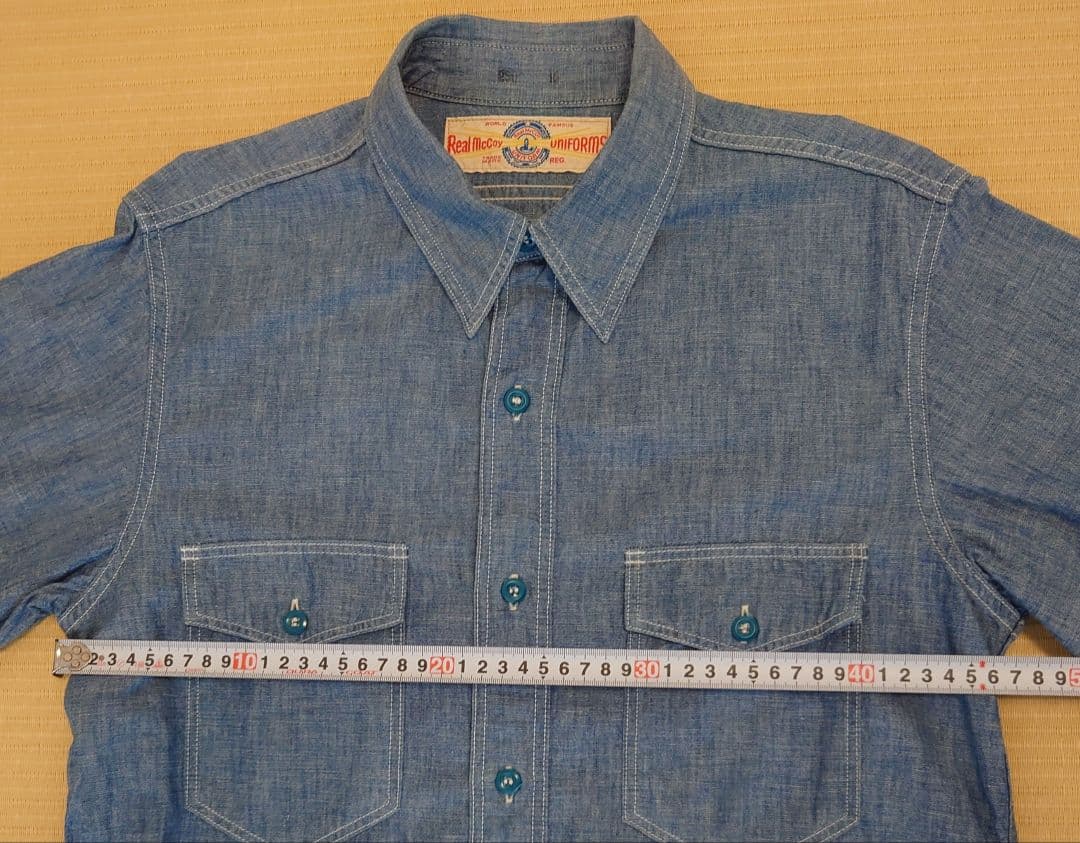 THE REAL McCOY'S 長袖シャンブレーシャツ