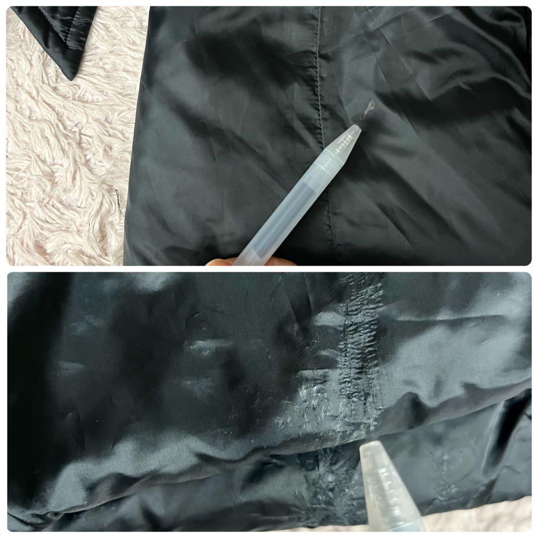 ✖︎ セオリー ダウンコート ロング ラクーンファー ベルト 黒 ブラック L