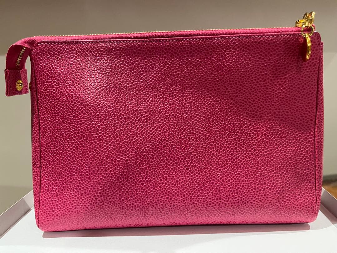 CHANEL ピンク　ポーチ
