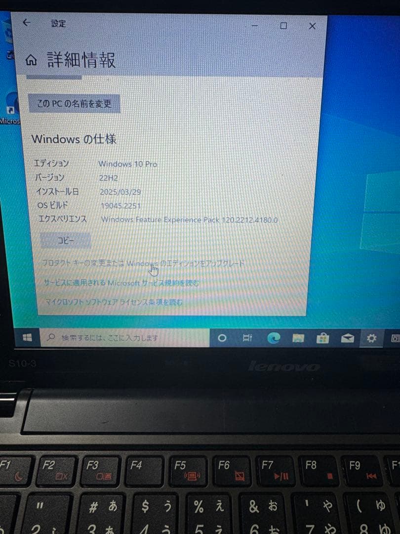 ストーン加工のLenovo ideapad S-10-3