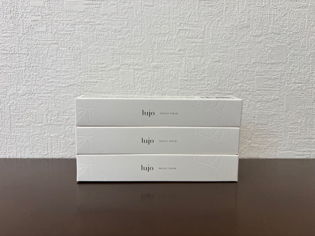 ①新品　lujo ニードルセラム　美容クリーム おまけつき　3本セット