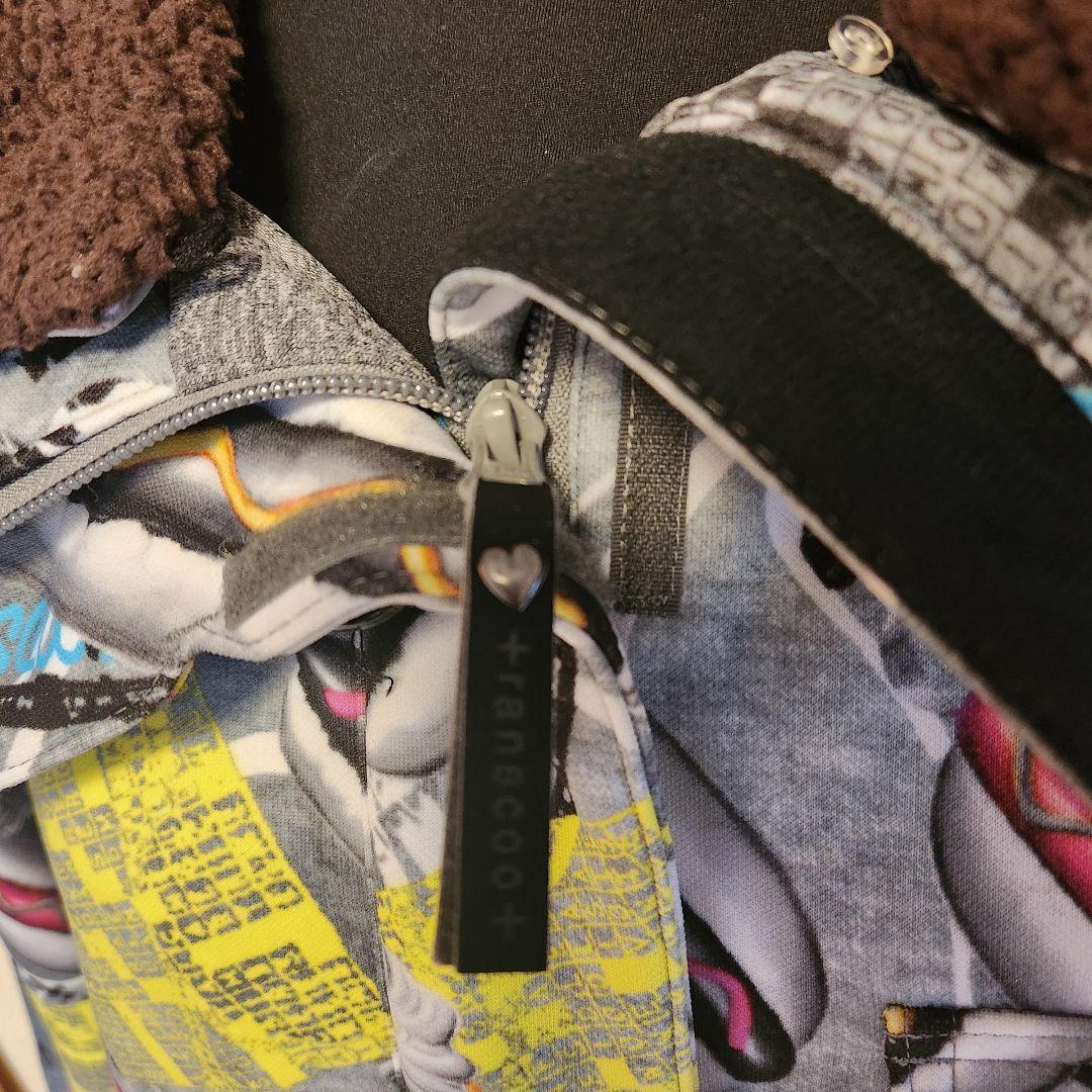 美品！　TRANSCOOT スキーウェア 上下セット　マルチカラー サイズ9