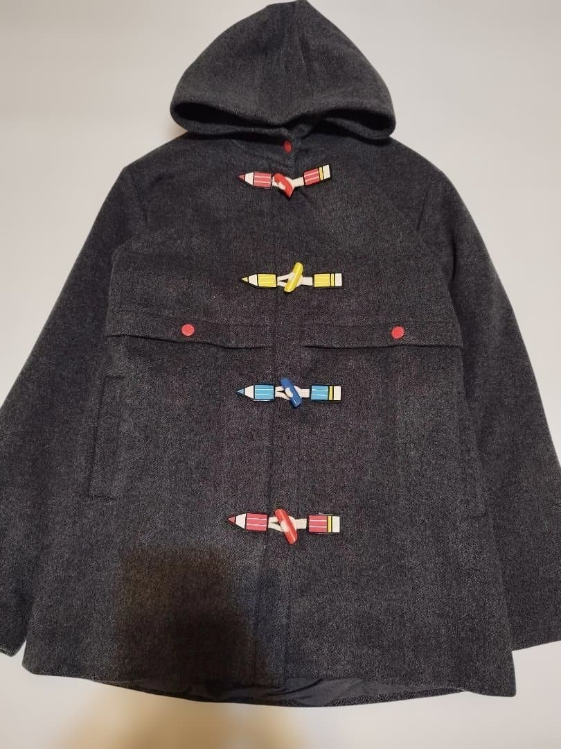 美品　ステラマッカートニー　ダッフルコート　グレー　14y 150 160