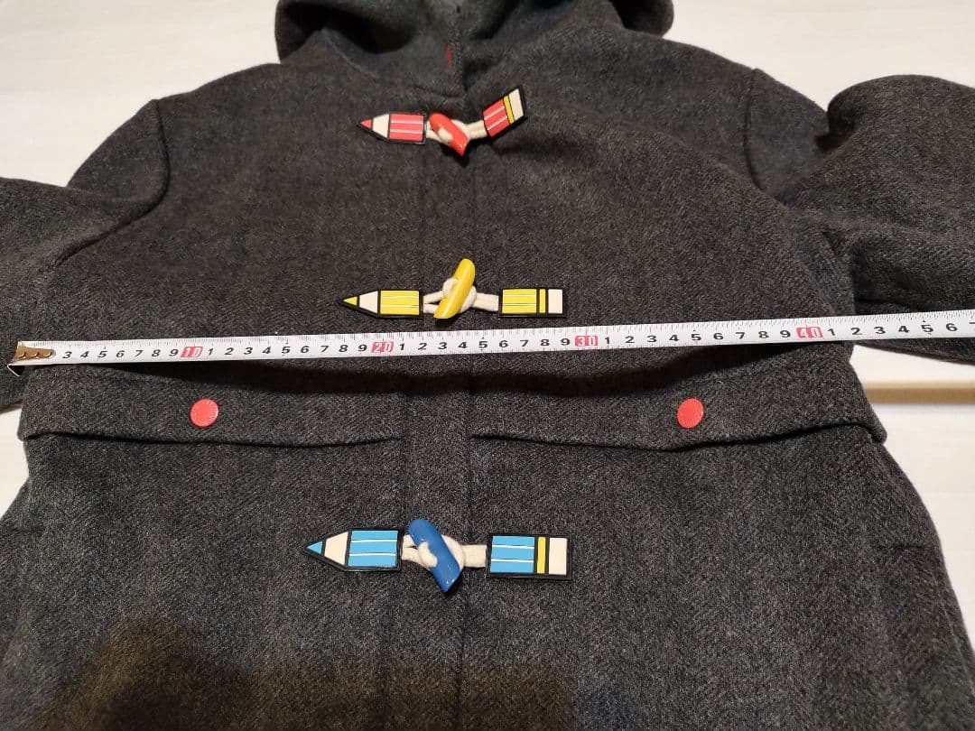 美品　ステラマッカートニー　ダッフルコート　グレー　14y 150 160