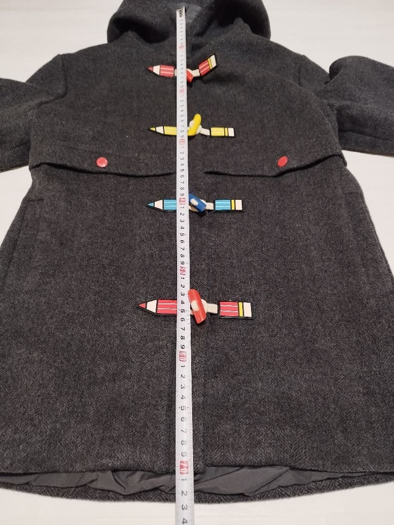 美品　ステラマッカートニー　ダッフルコート　グレー　14y 150 160