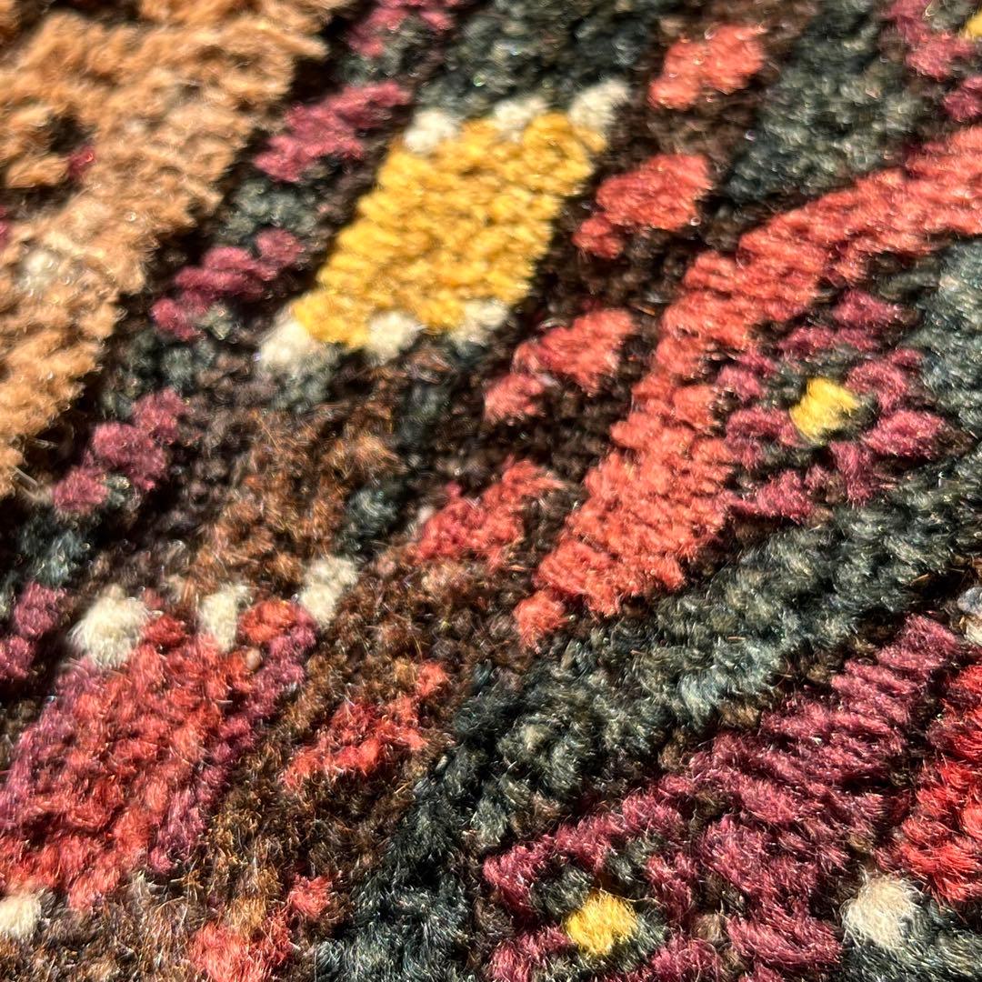 年末セール☆アンティーク絨毯 バルーチ族 バーリシトの袋表 手織りトライバルラグ