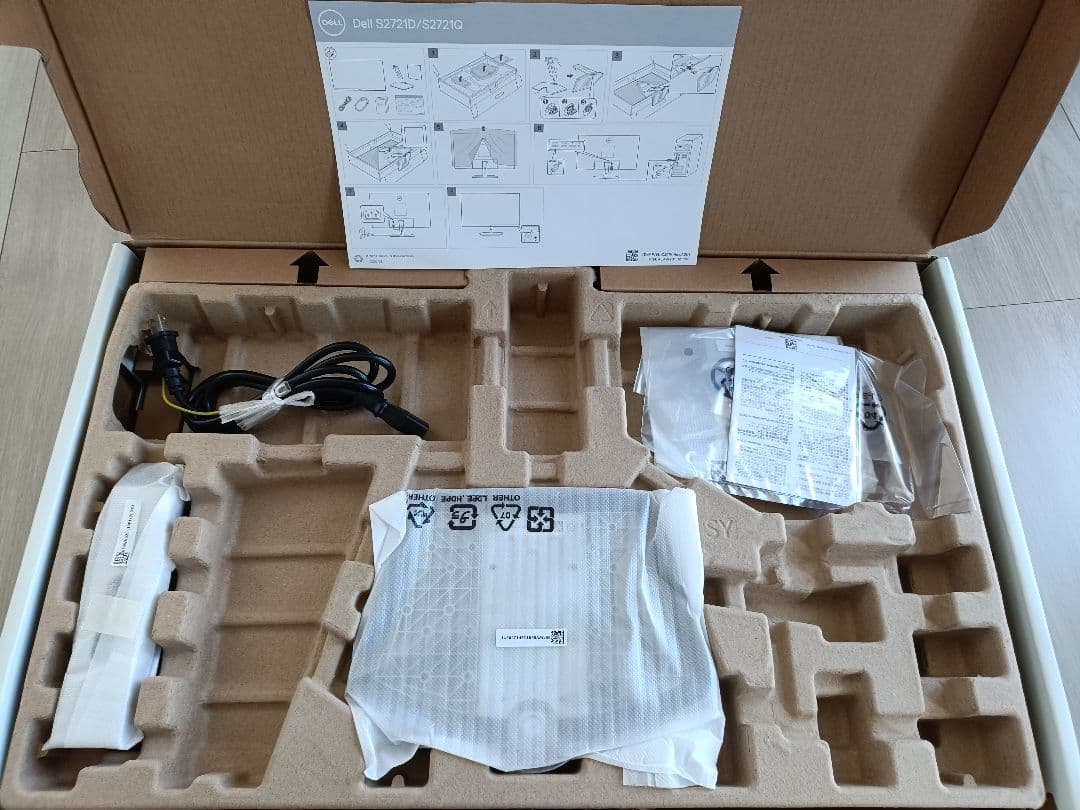 【美品・箱付き】Dell モニター S2721D　スピーカー内蔵