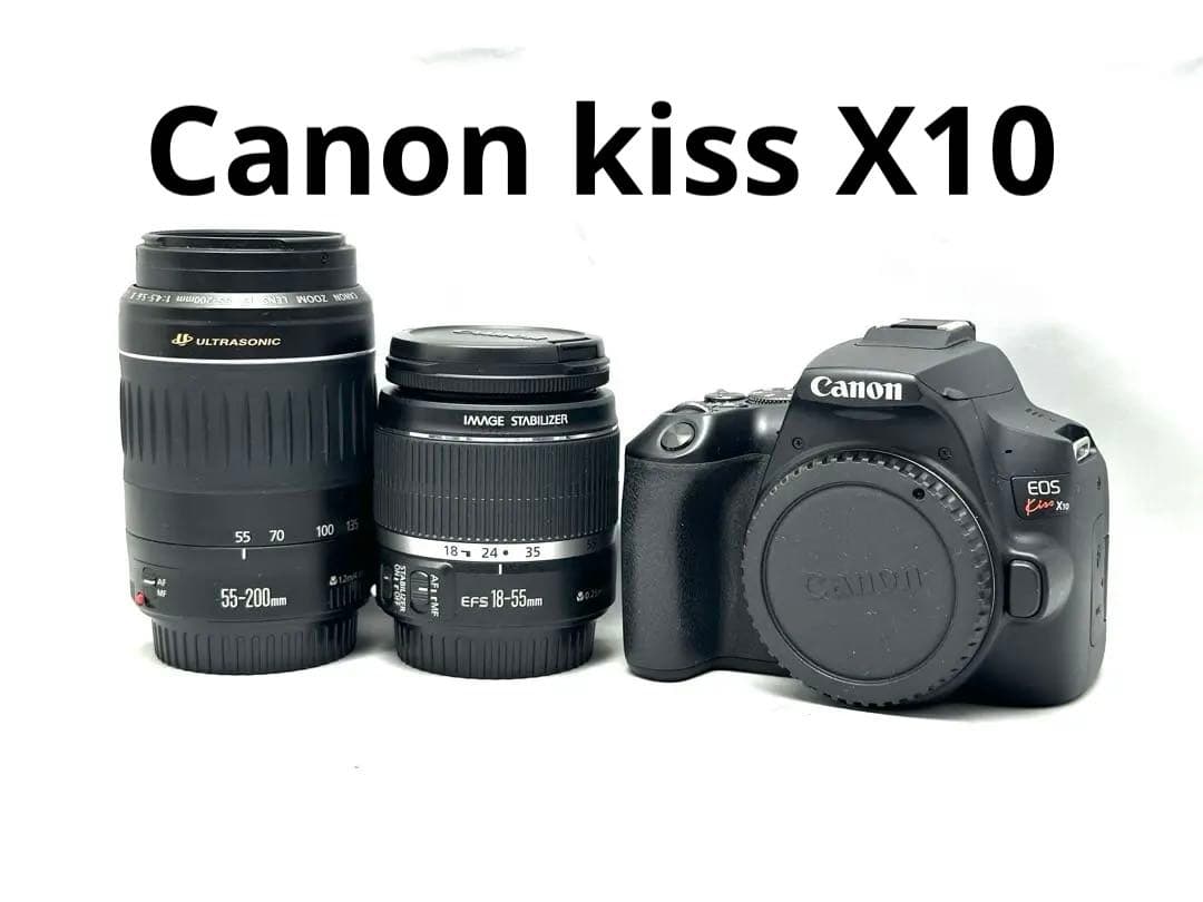 Canon EOS Kiss X10 ダブルズームレンズセット♪安心フルセット♪