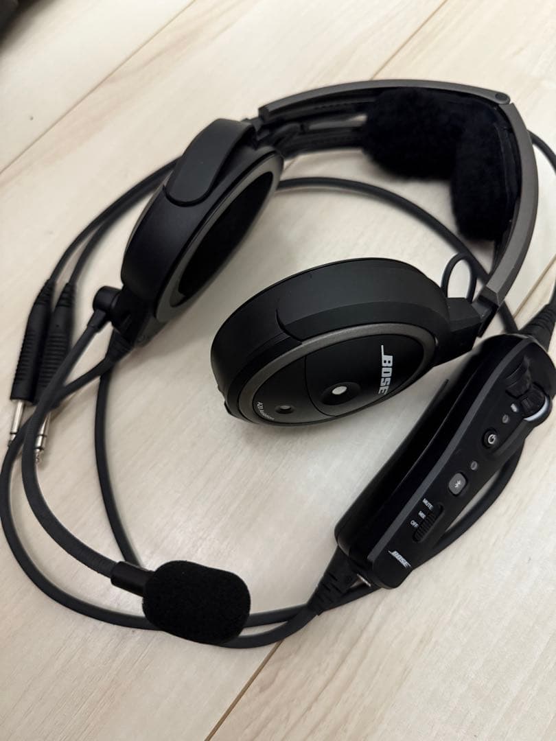 ※にゃん丸 BOSE A20 (新品パッド、変換ケーブル付き)