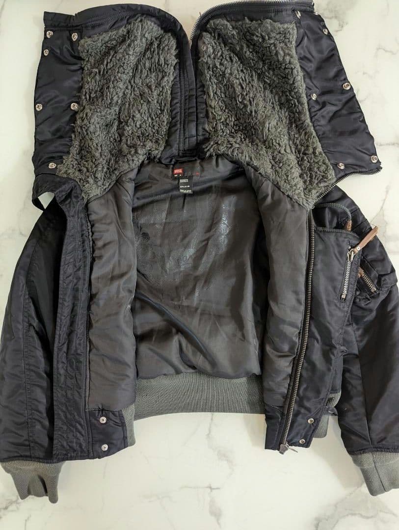 DIESEL（ディーゼル）レディース フーデッド ボンバージャケット M