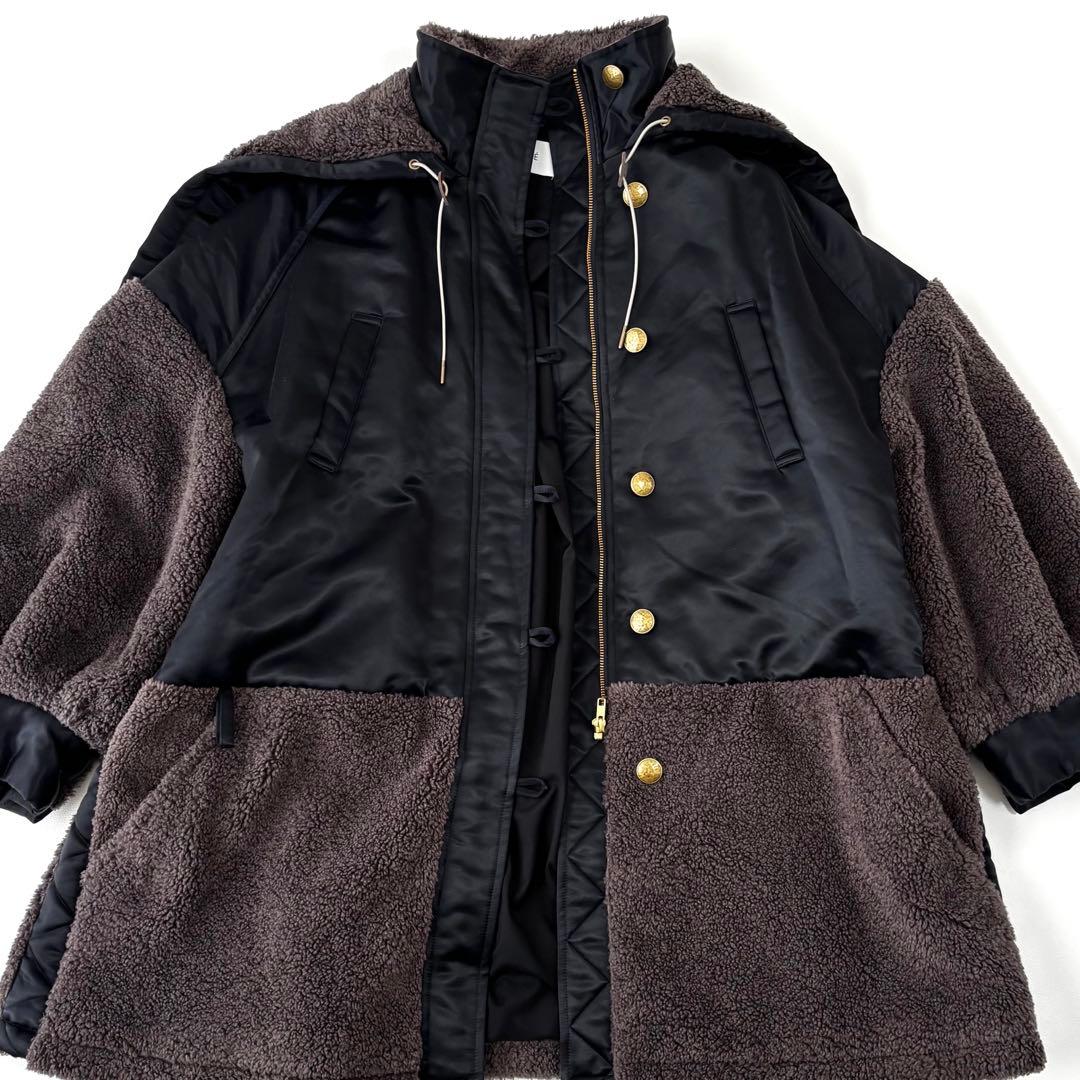 ETRE TOKYO エトレトウキョウ ミリタリーボアコート M 矢野未希子