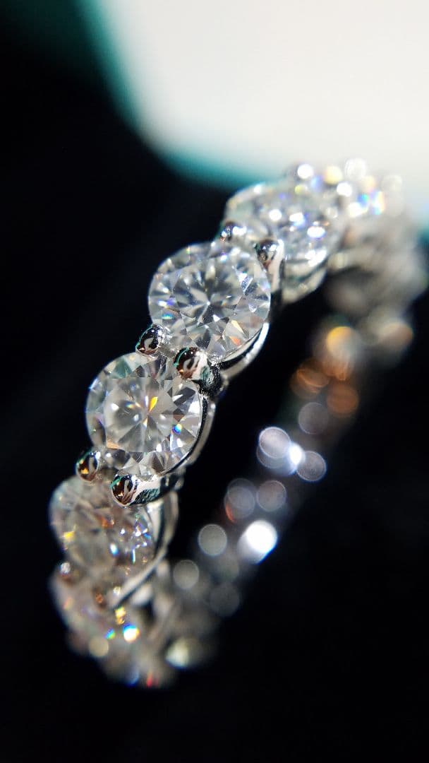 Amy.ページ！最高級モアサナイト　5ミリフルエタニティリング