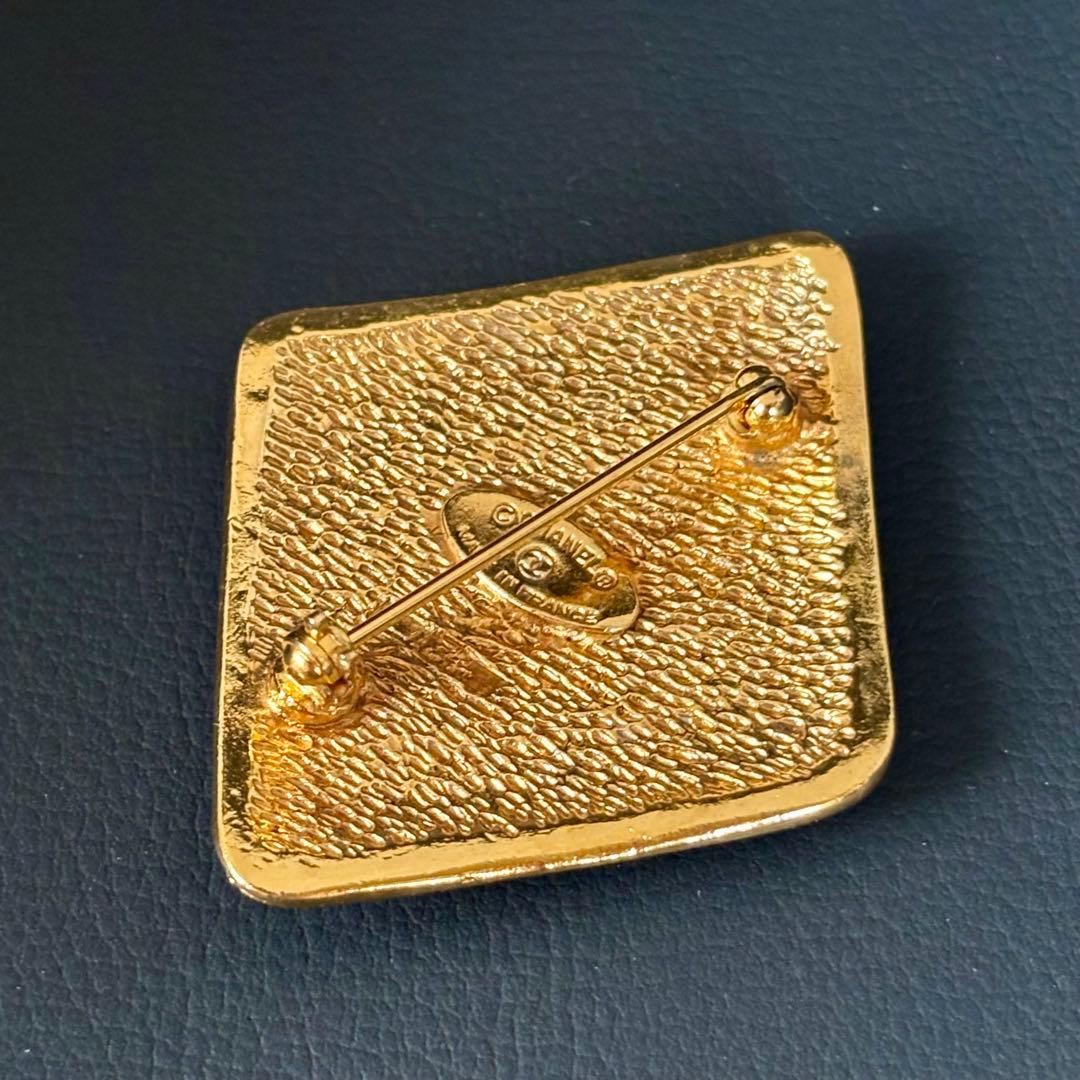 【良品】【シャネル】ココマーク ブローチ ひし形 ダイヤ形 ヴィンテージ