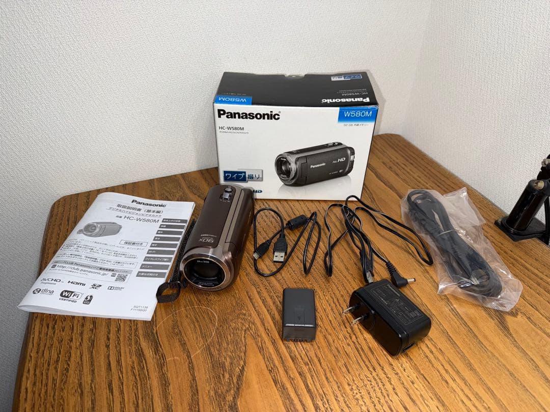 Panasonic HC-W580M ビデオカメラ ブラウン 美品 動作確認済