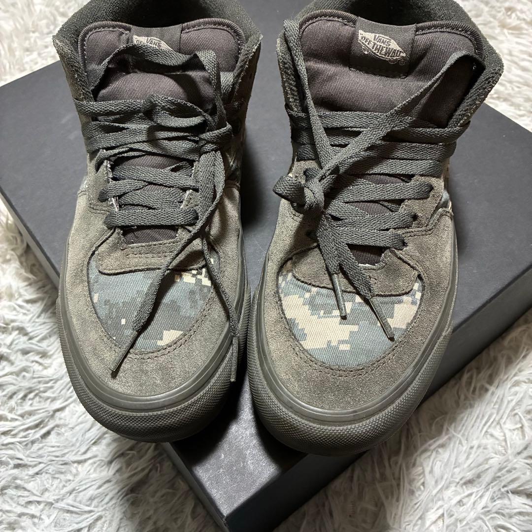 【良品】VANS × WTAPS US9 HALF CAB CAMO/GREY