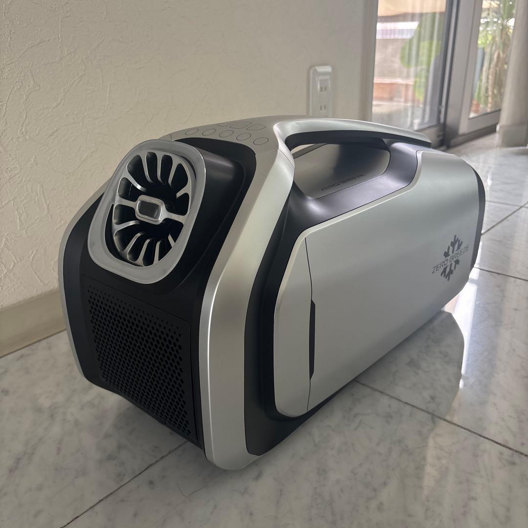 ☆新品同様☆バッテリー×2 専用ケース付☆ゼロブリーズ ポータブルクーラー★