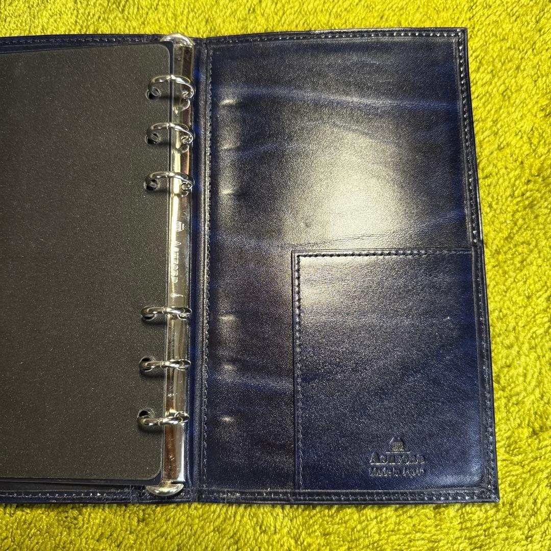 ASHFORD アシュフォード ルガードスクエアバック バイブル ネイビー