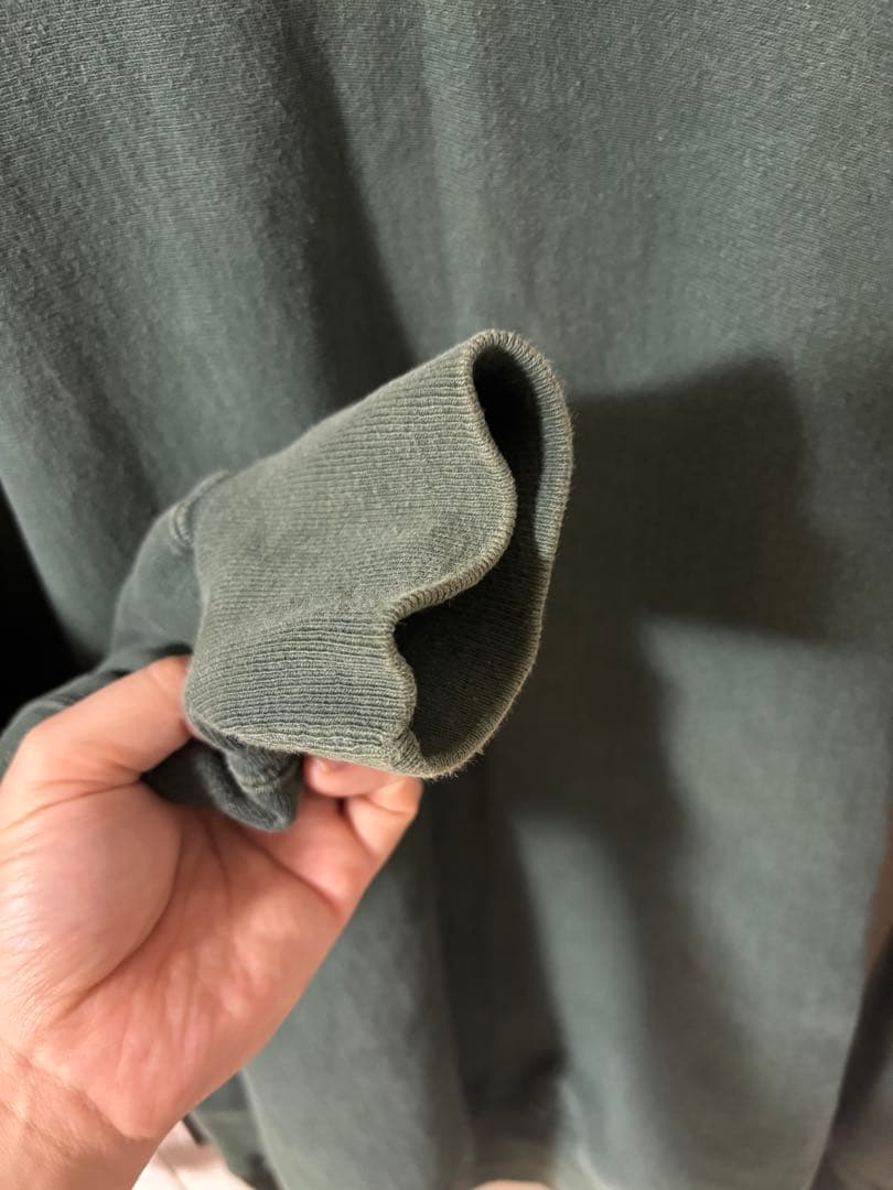 【良品】チャンピオン 90s 刺繍タグ 目無し リバースウィーブ USA製 緑