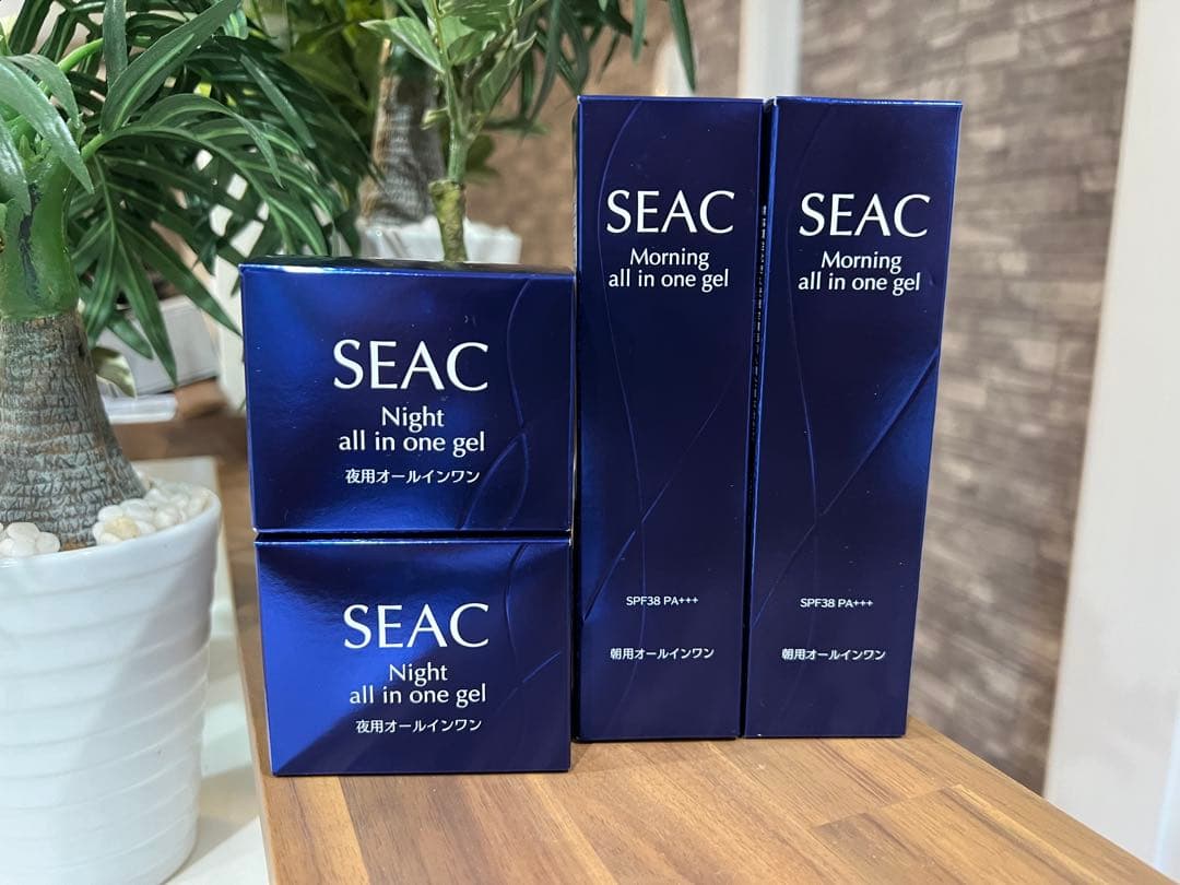 新品 SEAC 世田谷自然食品 朝用・夜用オールインワン 各2個セット