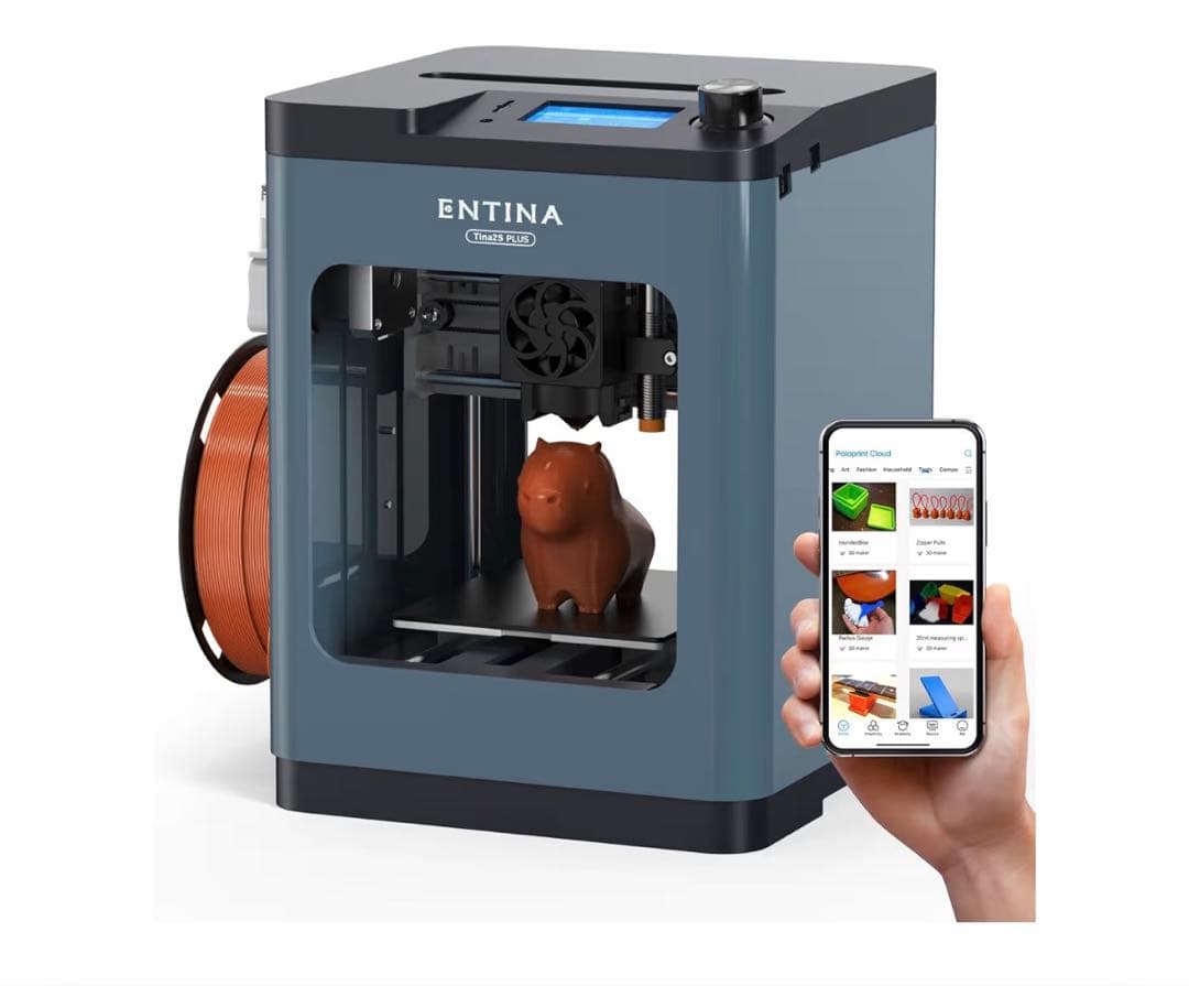 新品未開封 Entina 3Dプリンター TINA 2S 本体 Wi-Fi 静音