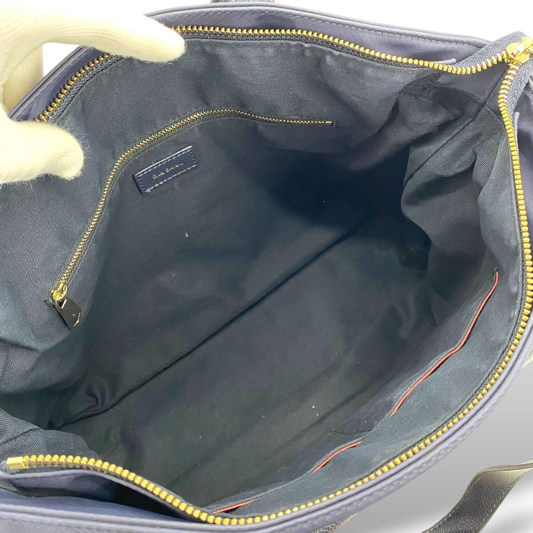【美品】ポールスミス トートバッグ ビジネスバッグ マルチストライプ A4収納
