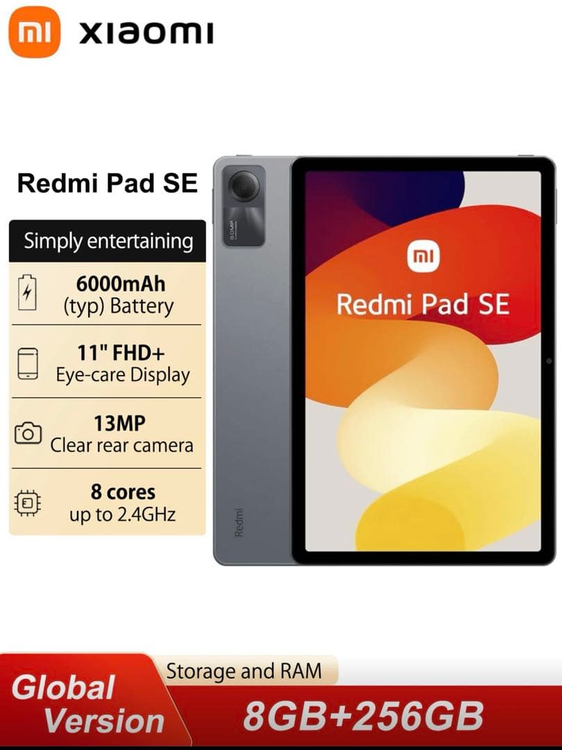 Androidタブレット本体 Xiaomi Redmi Pad SE 8GB/256GB
