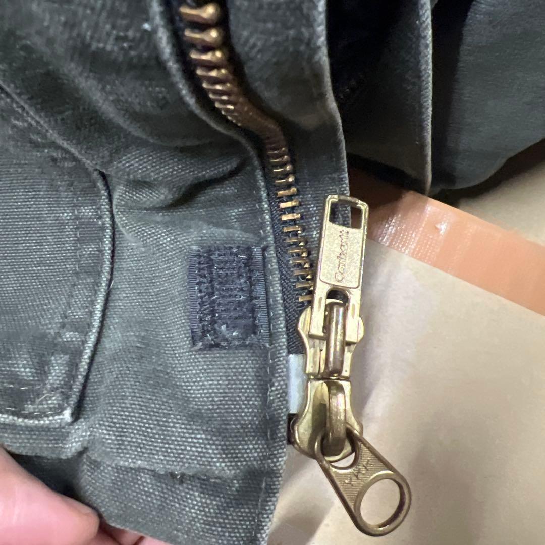 美品carhartt XL モスグリーン　トラディショナルジャケット超レアUSA