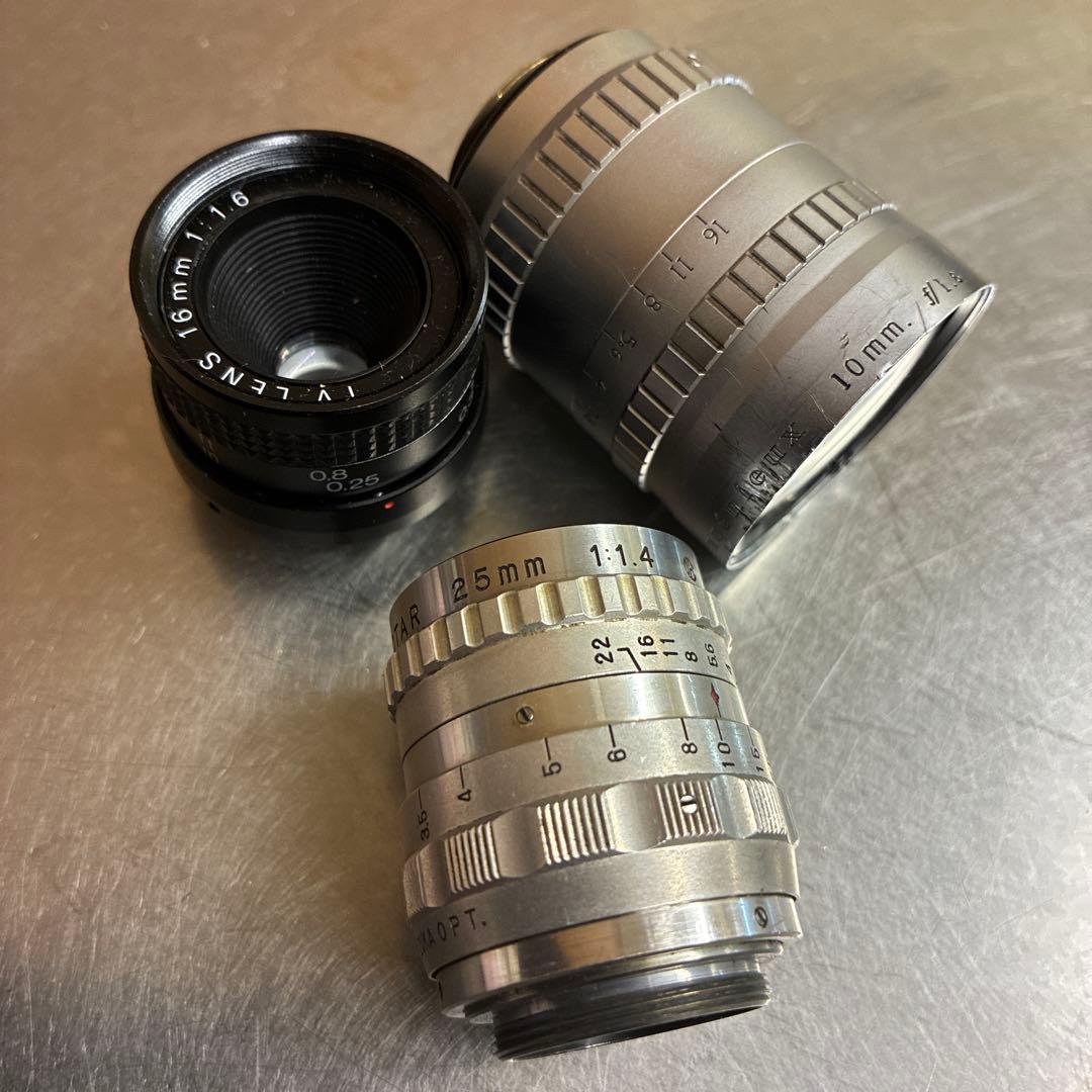 Cマウント3本セット　　　市塚光学　アンジェニュー