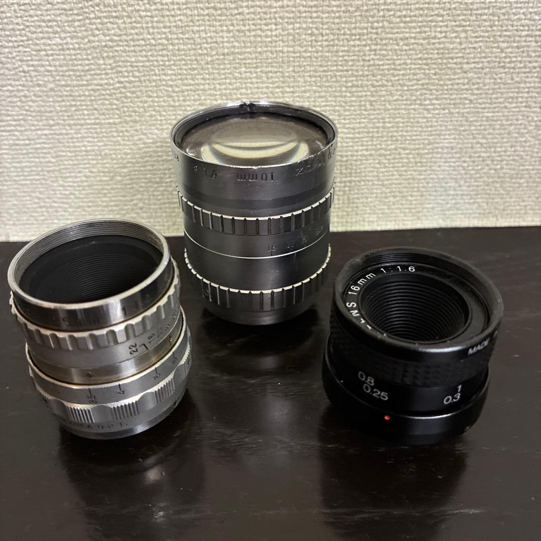 Cマウント3本セット　　　市塚光学　アンジェニュー