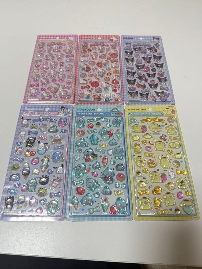 正規品 ボンボンドロップシール サンリオ　第二段 6種セット