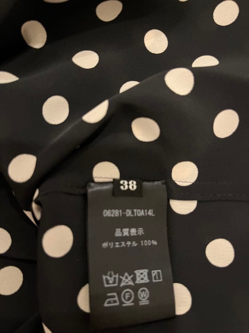 FOXEY Daisy Lin♡ドット柄長袖ブラウス トップスsize38